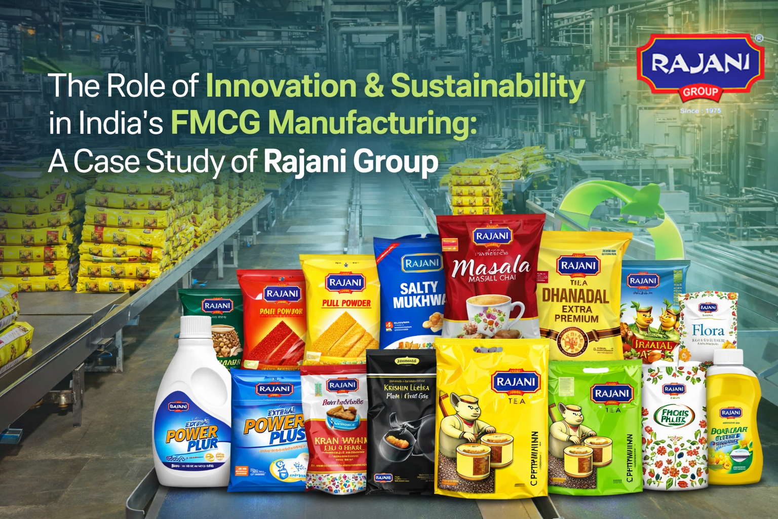 The Role of Innovation & Sustainability in India’s FMCG Manufacturing: A Case Study of Rajani Group