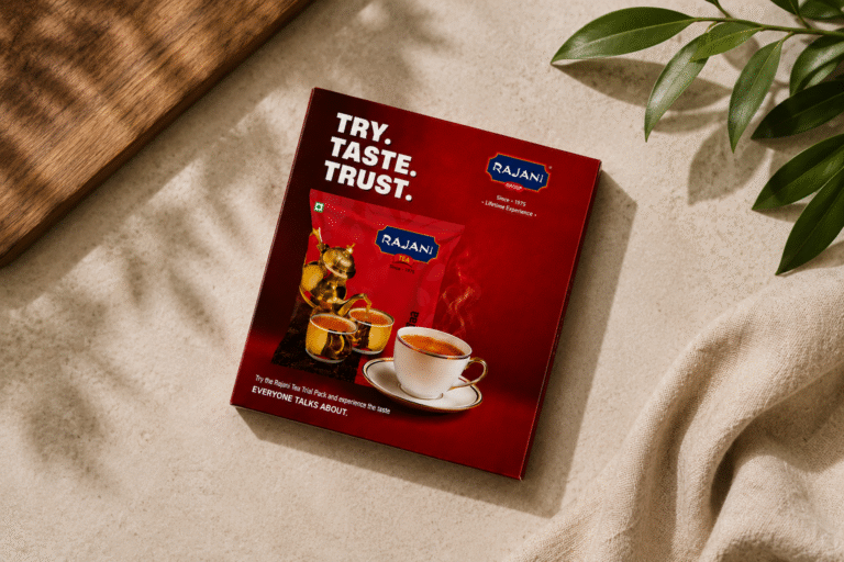 Rajani Tea Trial Pack box
